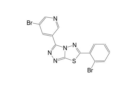 [1,2,4]triazolo[3,4-b][1,3,4]thiadiazole, 6-(2-bromophenyl)-3-(5-bromo-3-pyridinyl)-
