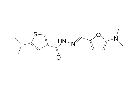 N'-{(E)-[5-(dimethylamino)-2-furyl]methylidene}-5-isopropyl-3-thiophenecarbohydrazide
