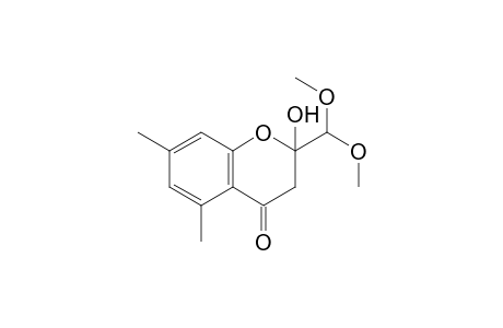 2-(Dimethoxymethyl)-2-hydroxy-5,7-dimethylchromanone