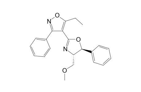 isoxazole, 4-[4,5-dihydro-4-(methoxymethyl)-5-phenyl]-2-oxazolyl]-5-ethyl-3-phenyl-, (4S-trans)-