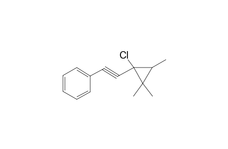 [(1-Chloro-2,2,3-trimethylcyclopropyl)ethynyl]benzene