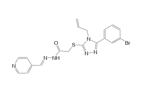 2-{[4-allyl-5-(3-bromophenyl)-4H-1,2,4-triazol-3-yl]sulfanyl}-N'-[(E)-4-pyridinylmethylidene]acetohydrazide