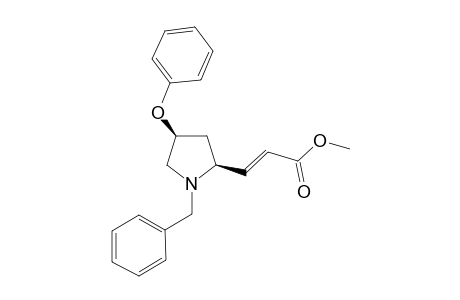 (2S,4S)-(N-BENZYL)-2-[(E)-METHOXYCARBONYL-ETHENYL]-4-PHENOXY-PYRROLIDINE