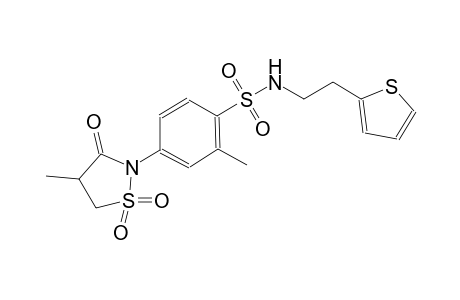 benzenesulfonamide, 2-methyl-4-(4-methyl-1,1-dioxido-3-oxo-2-isothiazolidinyl)-N-[2-(2-thienyl)ethyl]-