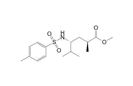 (2S,4R)-2,5-dimethyl-4-(tosylamino)hexanoic acid methyl ester