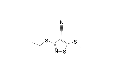 4-Isothiazolecarbonitrile, 3-(ethylthio)-5-(methylthio)-