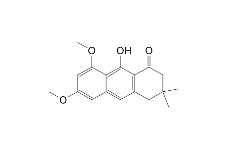 6,8-Dimethoxy-3,3-dimethyl-9-oxidanyl-2,4-dihydroanthracen-1-one