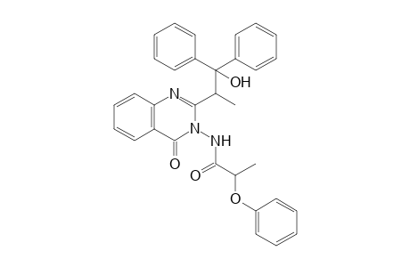 N-[2-(1-hydroxy-1,1-diphenylpropan-2-yl)-4-oxo-3-quinazolinyl]-2-phenoxypropanamide