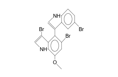 (+)-3',5,5'-Tribromo-7'-methoxy-3,4'-bis(1H-indole)