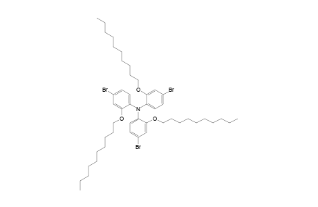 4-Bromanyl-N,N-bis(4-bromanyl-2-decoxy-phenyl)-2-decoxy-aniline