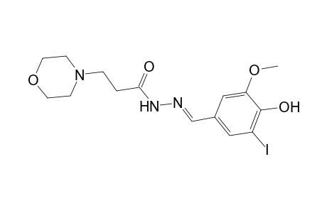 3-Morpholin-4-yl-propionic acid (4-hydroxy-3-iodo-5-methoxy-benzylidene)-hydrazide