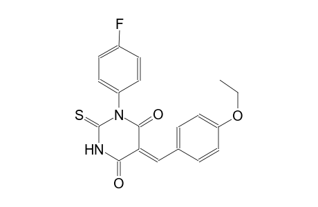 (5Z)-5-(4-ethoxybenzylidene)-1-(4-fluorophenyl)-2-thioxodihydro-4,6(1H,5H)-pyrimidinedione