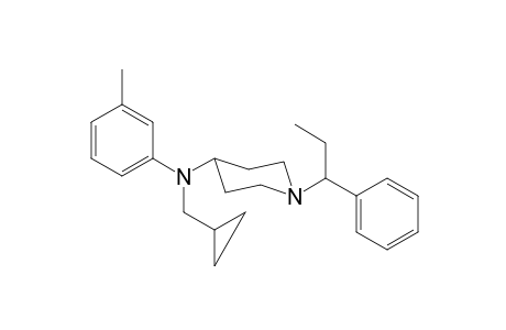 N-Cyclopropylmethyl-N-3-methylphenyl-1-(1-phenylpropyl)piperidin-4-amine