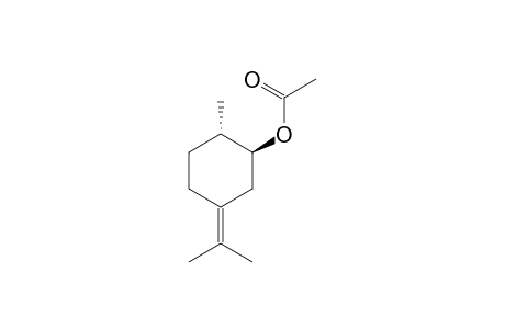 (1S,2S)-2-methyl-5-(propan-2-ylidene)cyclohexyl acetate