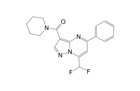 7-(difluoromethyl)-5-phenyl-3-(1-piperidinylcarbonyl)pyrazolo[1,5-a]pyrimidine