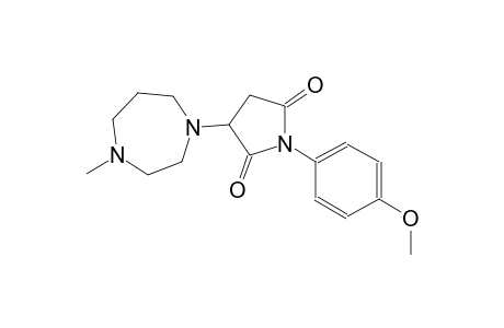 1-(4-methoxyphenyl)-3-(4-methylhexahydro-1H-1,4-diazepin-1-yl)-2,5-pyrrolidinedione