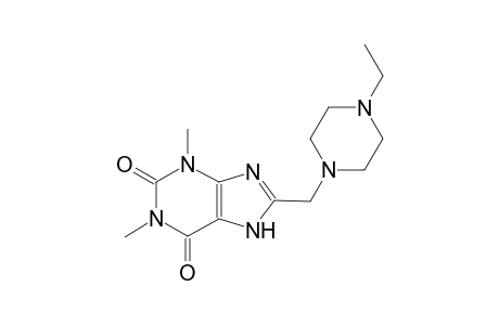 8-[(4-ethyl-1-piperazinyl)methyl]-1,3-dimethyl-3,7-dihydro-1H-purine-2,6-dione