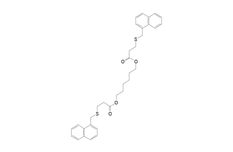 Propanoic acid, 3-[(1-naphthalenylmethyl)thio]-, 1,6-hexanediyl ester