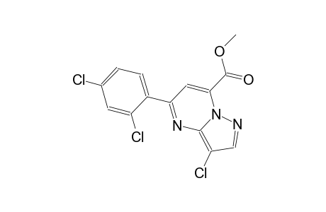 pyrazolo[1,5-a]pyrimidine-7-carboxylic acid, 3-chloro-5-(2,4-dichlorophenyl)-, methyl ester