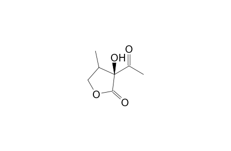 (2S)-2-Acetyl-2-hydroxy-3-methyl-.gamma.-butyrolactone