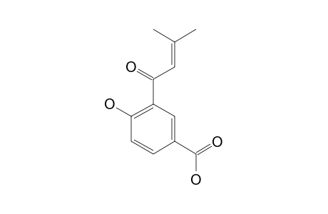 TABOGANIC-ACID;3-(1'-OXO-3'-METHYL-2'-BUTENYL)-4-HYDROXY-BENZOIC-ACID