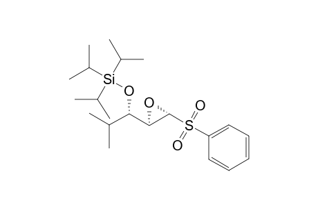 2(R)-[2'-methyl-1'(S)-(triisopropylsiloxy)-propyl]-3-(R)-(phenylsulfonyl)oxirane