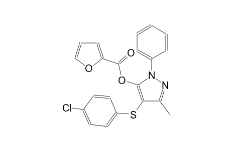 4-[(4-chlorophenyl)sulfanyl]-3-methyl-1-phenyl-1H-pyrazol-5-yl 2-furoate