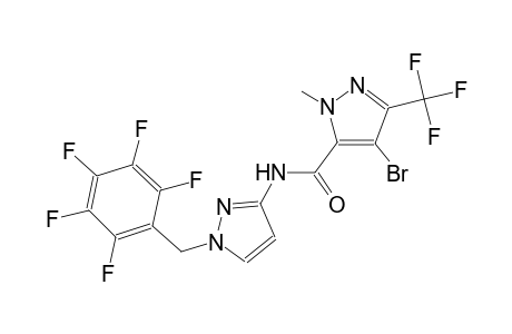 4-bromo-1-methyl-N-[1-(2,3,4,5,6-pentafluorobenzyl)-1H-pyrazol-3-yl]-3-(trifluoromethyl)-1H-pyrazole-5-carboxamide