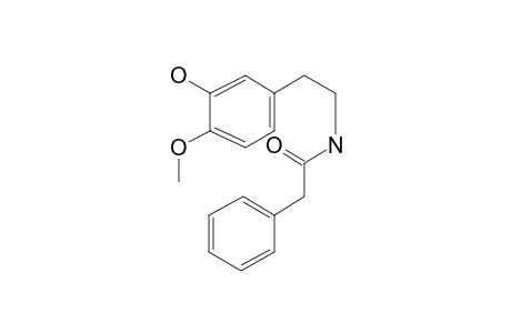 3-Hydroxy-4-methoxyphenethanamine, N-phenacetyl-