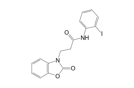 N-(2-Iodo-phenyl)-3-(2-oxo-benzooxazol-3-yl)-propionamide