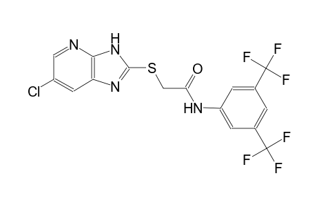 N-[3,5-bis(trifluoromethyl)phenyl]-2-[(6-chloro-3H-imidazo[4,5-b]pyridin-2-yl)sulfanyl]acetamide
