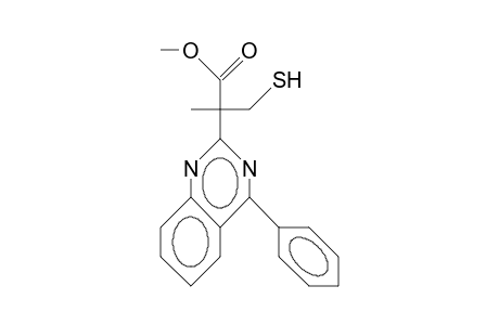 2-(1-Mercaptomethyl-1-methoxycarbonyl-ethyl)-4-phenyl-quinazoline