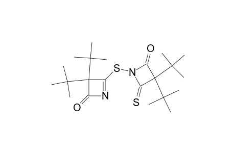 2-Azetidinone, 1-[[3,3-bis(1,1-dimethylethyl)-3,4-dihydro-4-oxo-2-azetyl]thio]-3,3-bis(1,1-dimethylethyl)-4-thioxo-