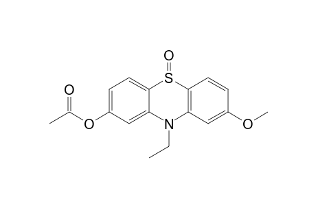 N-ethyl-2-acetoxy-8-methoxy-10H-phenothiazine S-oxide