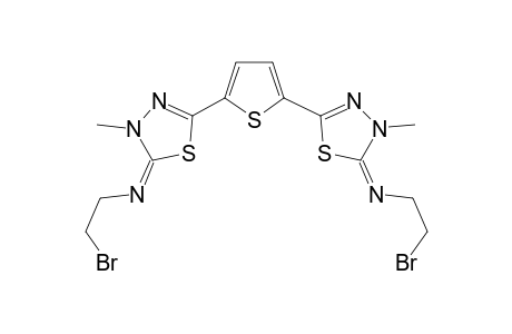 2,2'-(2,5-Thiophenediyl)bis[5-(2-bromoethylimino)-4,5-dihydro-4-methyl-1,3,4-thiazole]