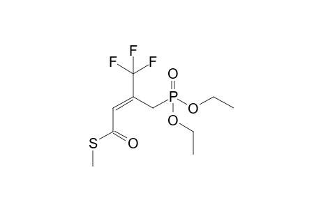 (Z)-3-(diethoxyphosphorylmethyl)-4,4,4-trifluoro-2-butenethioic acid S-methyl ester