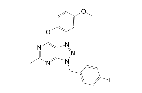 3-[(4-fluorophenyl)methyl]-7-(4-methoxyphenoxy)-5-methyl-3H-[1,2,3]triazolo[4,5-d]pyrimidine