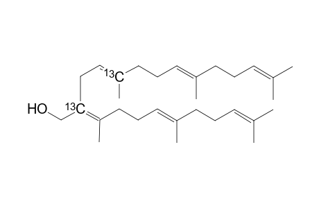 2,5-bis[13C]-5,9,13-Trimethyl-2-[(E)-1',5',9'-trimethyl-4',8'-decadienylidene]-4,8,12-tetrdecatrien-1-ol