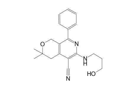 1H-pyrano[3,4-c]pyridine-5-carbonitrile, 3,4-dihydro-6-[(3-hydroxypropyl)amino]-3,3-dimethyl-8-phenyl-