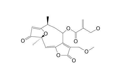 HIRSUTOLIDE,1,2-DEHYDRO-1-DESOXY-8-A-(4'-HYDROXY)-METHACRYLOYLOXY-3-OXO,13-METHYLETHER