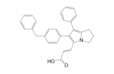 (E)-3-[1-phenyl-2-[4-(phenylmethyl)phenyl]-6,7-dihydro-5H-pyrrolizin-3-yl]-2-propenoic acid