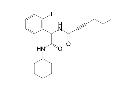 N-(2-(Cyclohexylamino)-1-(2-iodophenyl)-2-oxoethyl)hex-2-ynamide