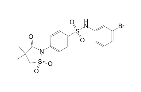 benzenesulfonamide, N-(3-bromophenyl)-4-(4,4-dimethyl-1,1-dioxido-3-oxo-2-isothiazolidinyl)-