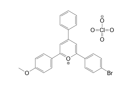 2-(p-bromophenyl)-6-(p-methoxyphenyl)-4-phenylpyrylium perchlorate