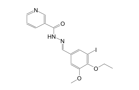 N'-[(E)-(4-ethoxy-3-iodo-5-methoxyphenyl)methylidene]nicotinohydrazide