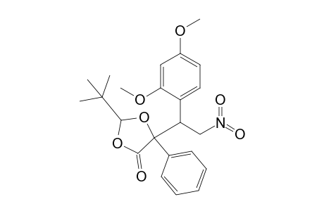 2-tert-Butyl-5-phenyl-5-[2-nitro-1-(2,4-dimethoxyphenyl)ethyl]-1,3-dioxolan-4-one