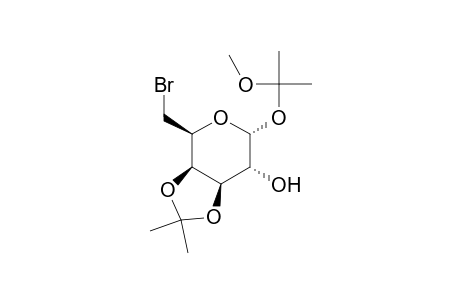 .alpha.-D-Galactopyranoside, 1-methoxy-1-methylethyl 6-bromo-6-deoxy-3,4-O-(1-methylethylidene)-
