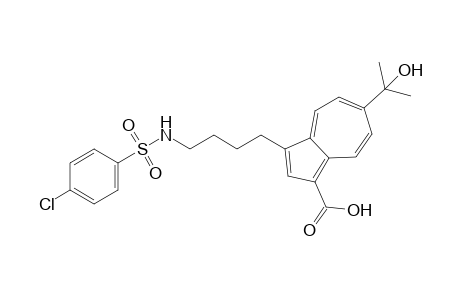 3-[4-(4-Chlorobenzenesulfonylamino)butyl]-6-(1-hydroxy-1-methyl)ethylazulene-1-carboxylic acid