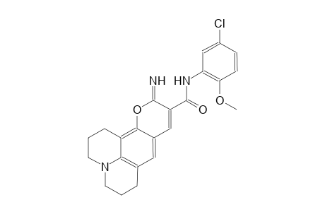 1H,5H,11H-[1]benzopyrano[6,7,8-ij]quinolizine-10-carboxamide, N-(5-chloro-2-methoxyphenyl)-2,3,6,7-tetrahydro-11-imino-
