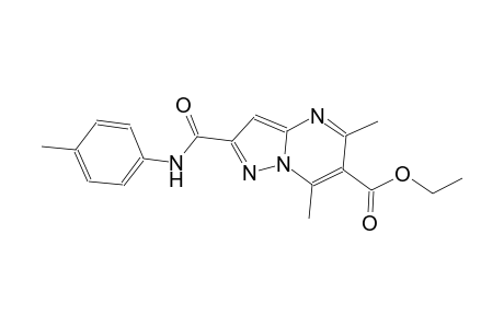 ethyl 5,7-dimethyl-2-(4-toluidinocarbonyl)pyrazolo[1,5-a]pyrimidine-6-carboxylate